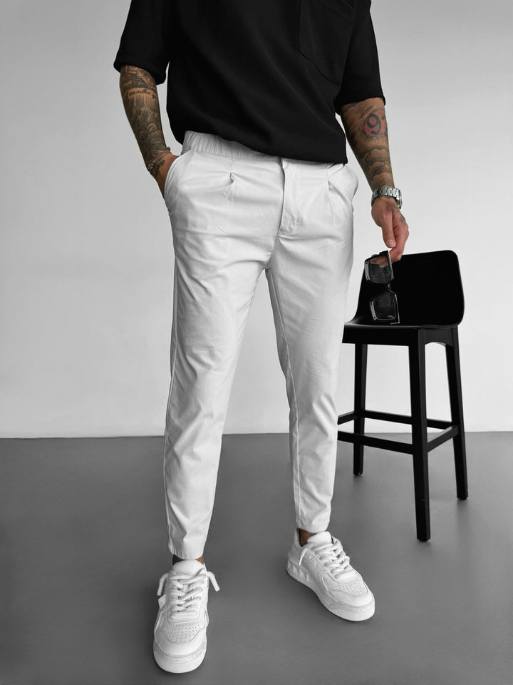 Slim Fit Chino Trousers - Grey