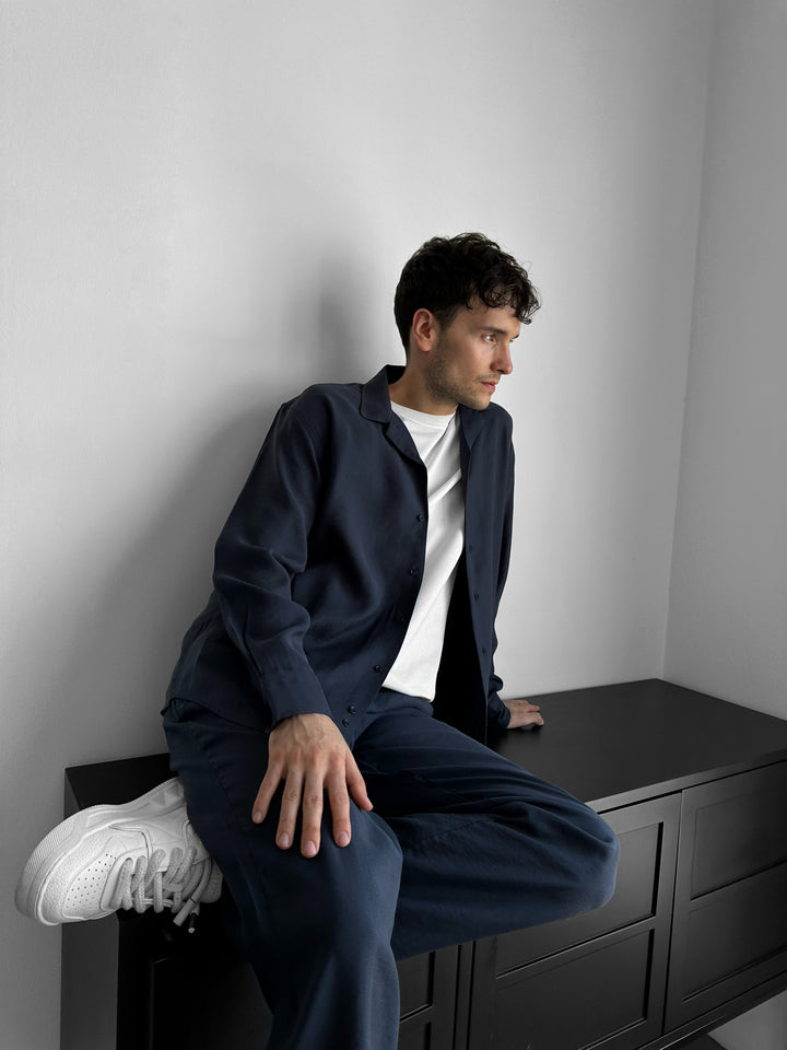 Regular Fit Shirt - Navy Blue