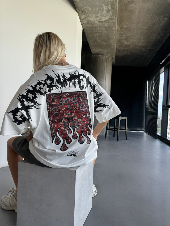 Oversize Experimental T-Shirt - Ecru