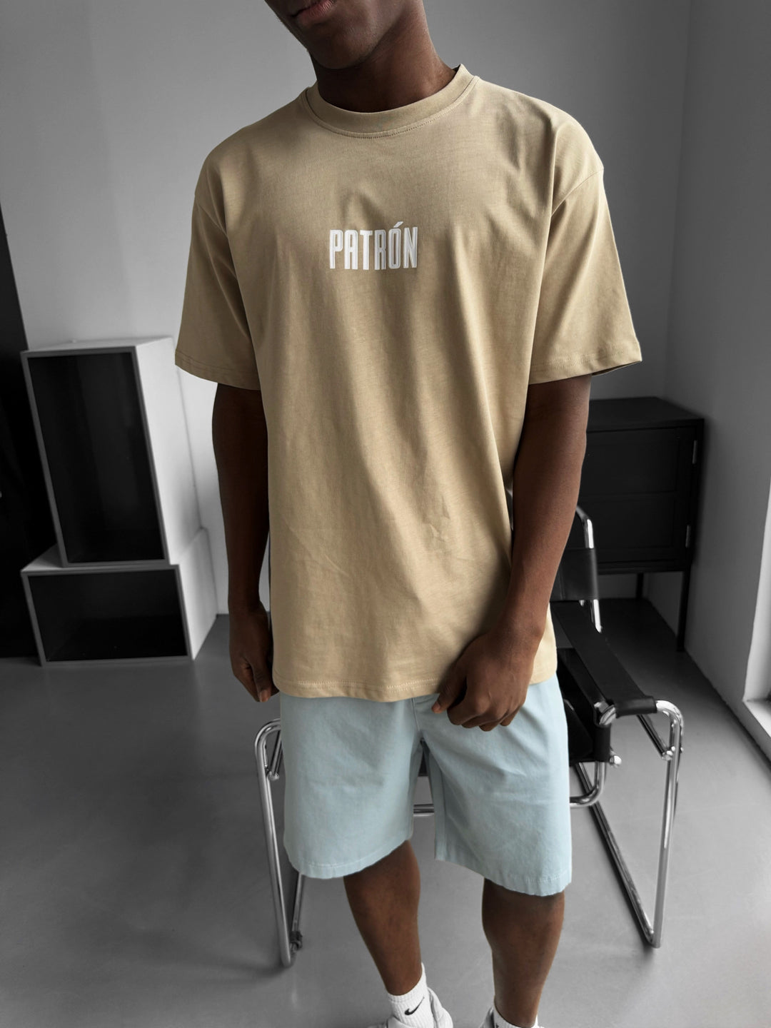 Oversize Patron T-Shirt - Beige