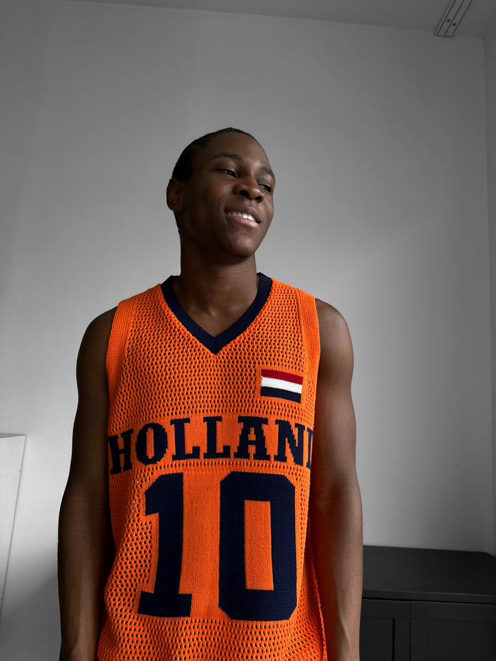 Oversize Holland Knit Tanktop - Orange