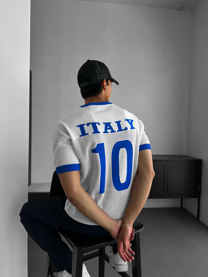 Oversize Italy Knit T-shirt - White