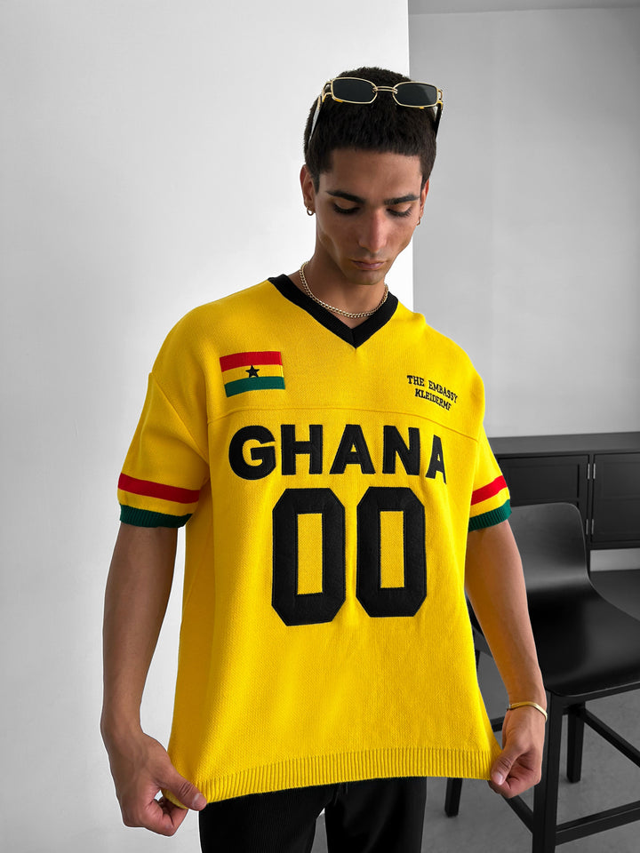 Oversize Ghana Knit T-shirt - Yellow