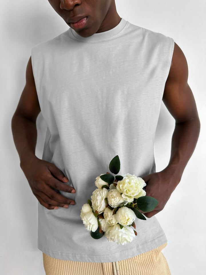 Oversize Basic Tanktop - Grey