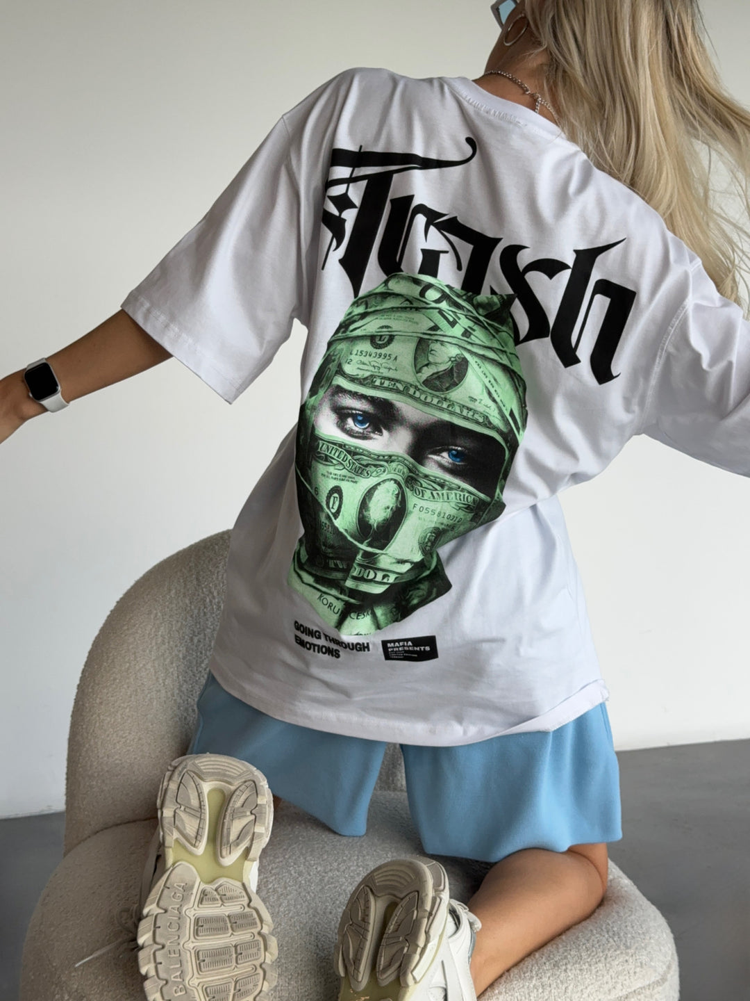 Oversize Trash T-shirt - White