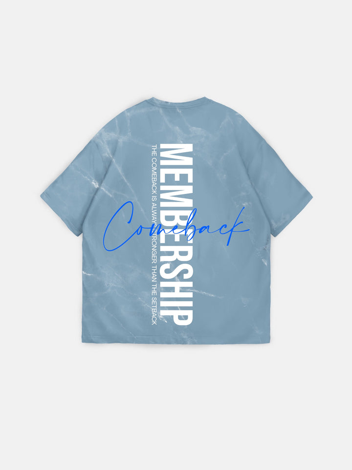 Oversize Membership T-shirt - Blue