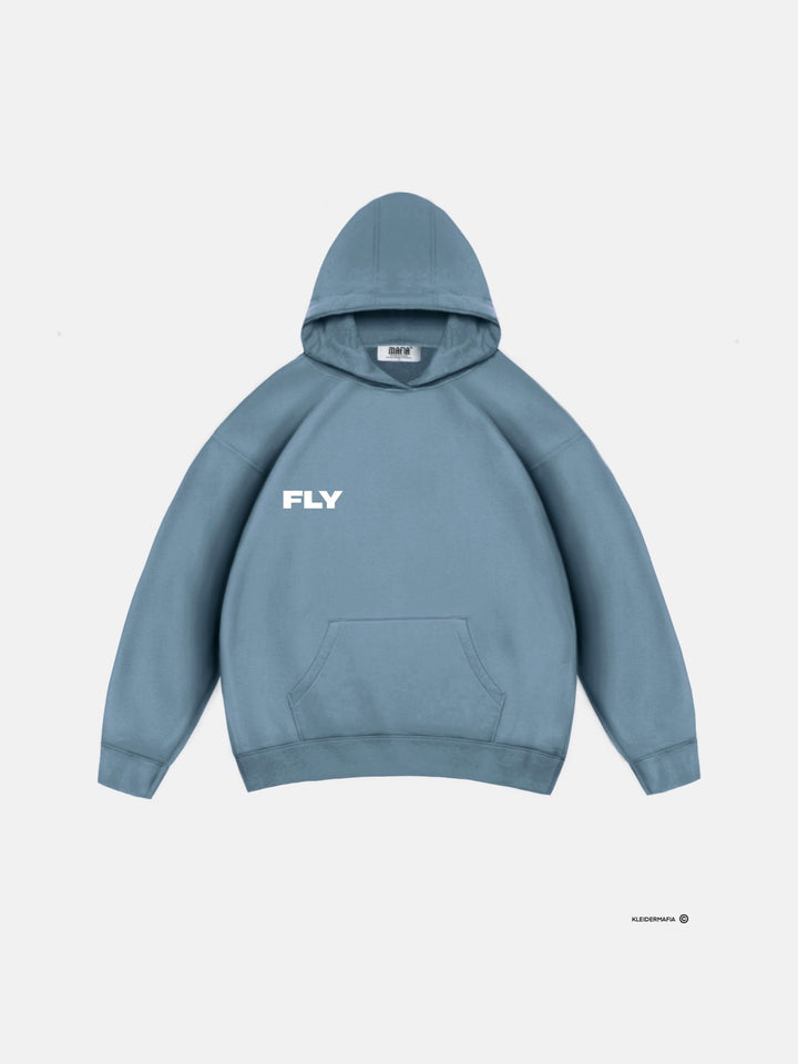 Oversize Fly Hoodie - Ice Blue