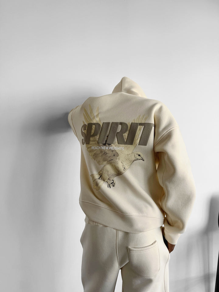 Oversize Spirit Hoodie - Antique White