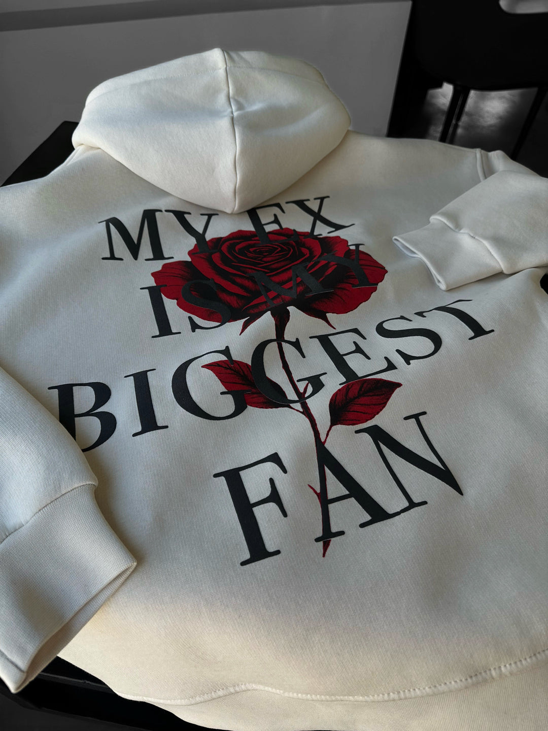 Oversize “EX” Hoodie - Beige
