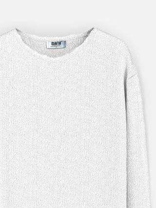 Regular Fit Knit Sweater - Ecru