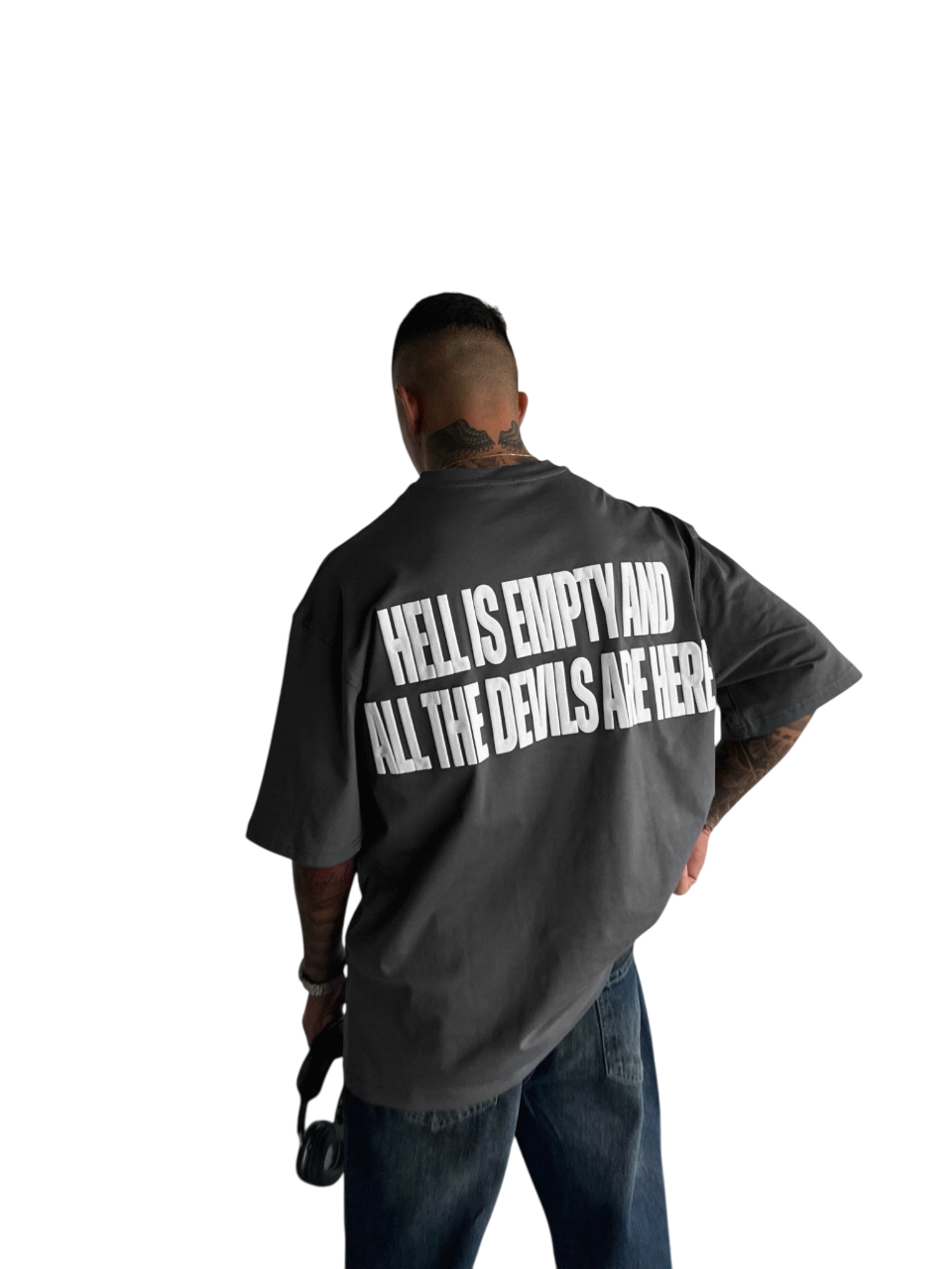 Oversize Statement T-shirt - Anthracite