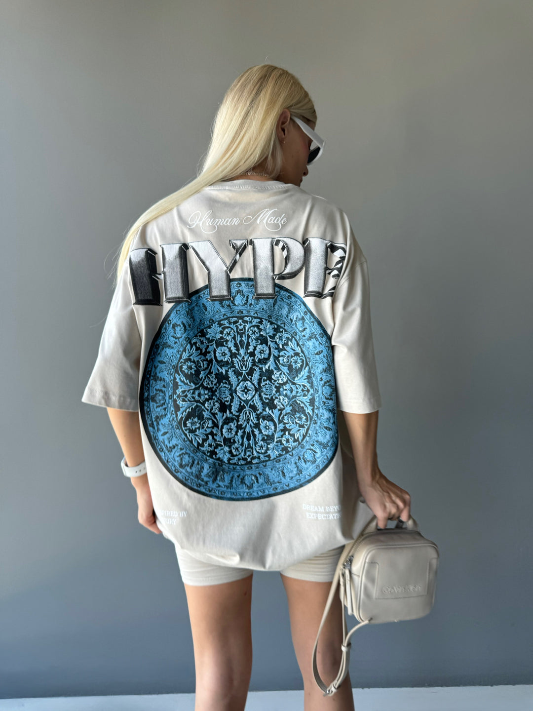 Oversize Hype T-Shirt - Silver Lining