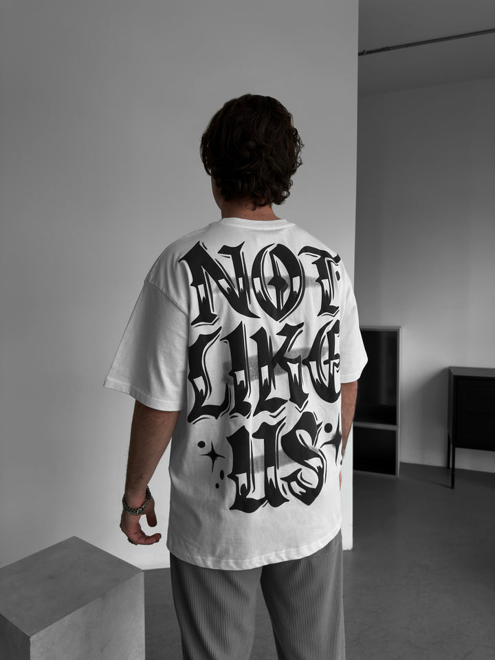 Oversize Not Like Us T-shirt - Ecru