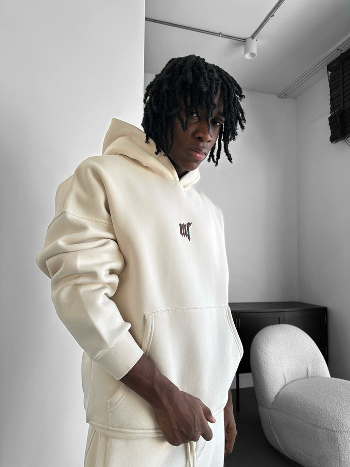 Oversize “EX” Hoodie - Beige