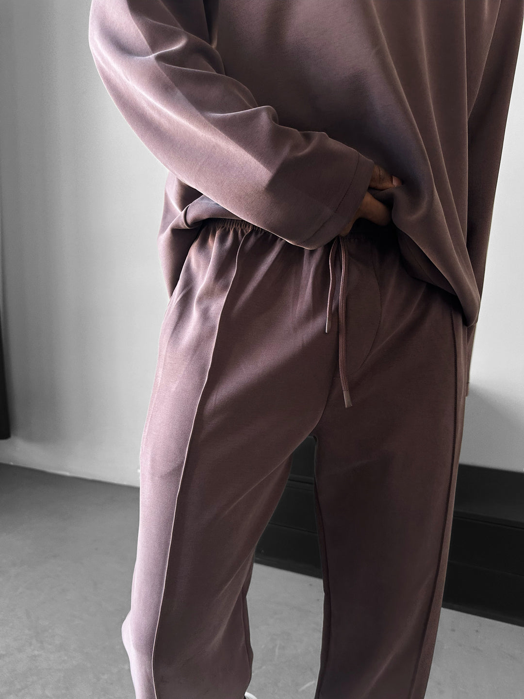 Modal Pleated Trousers - Deauville Mauve