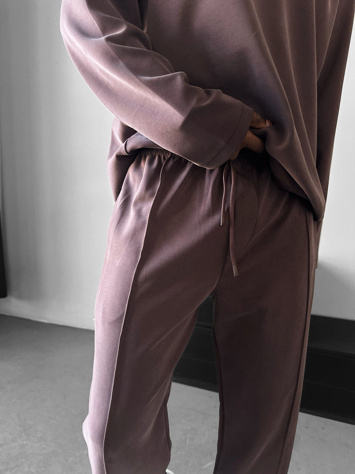 Modal Pleated Trousers - Deauville Mauve