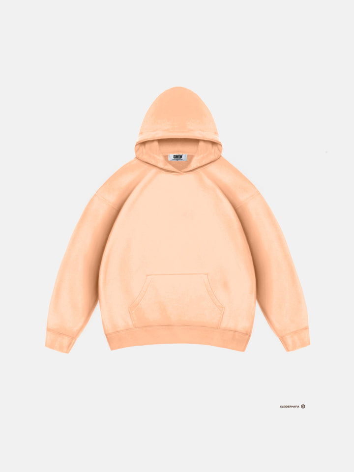 Oversize Basic Hoodie - Peach Fuzz