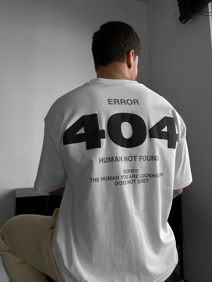 Oversize 404 T-shirt - Ecru
