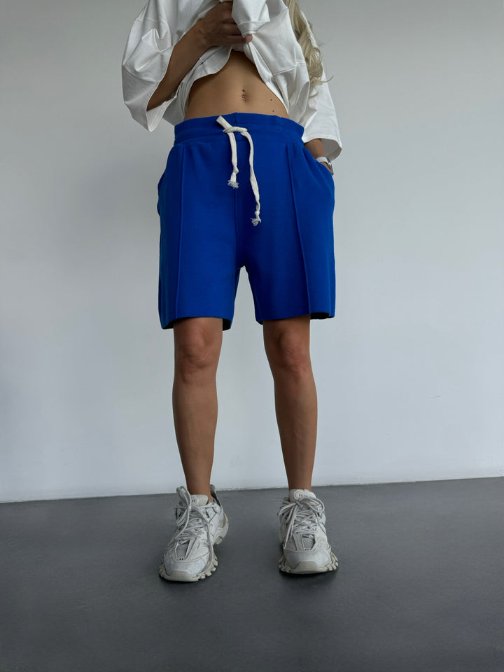 Loose Fit Seam Shorts - Saks