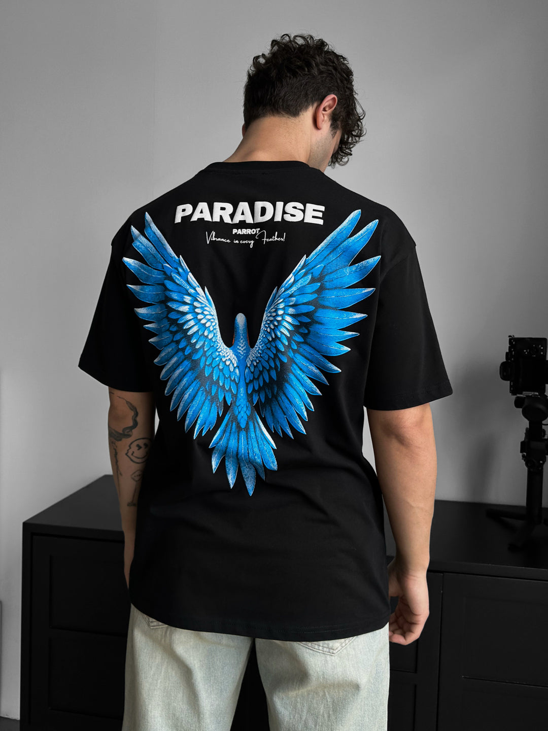 Oversize Paradise T-Shirt - Black