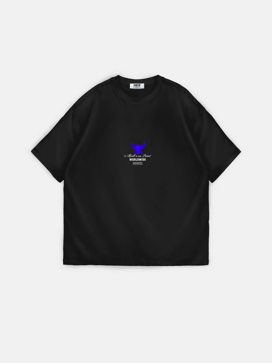 Oversize Bull Worldwide T-shirt - Black and Saks