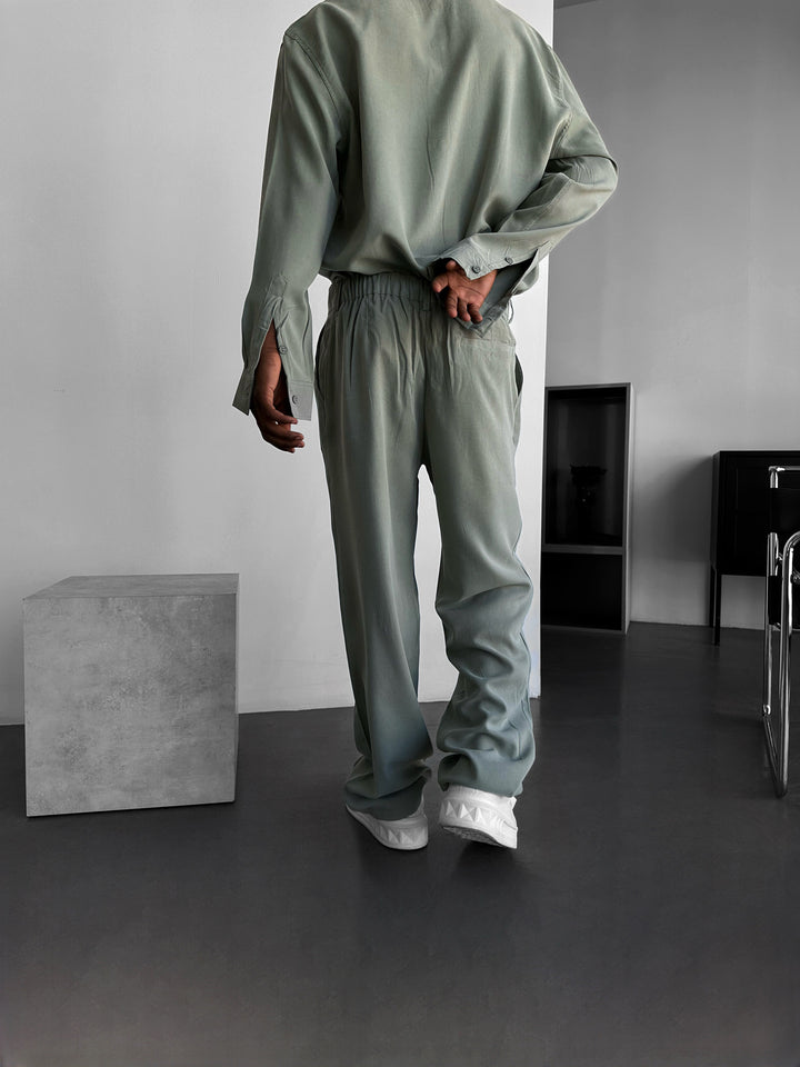 Baggy Tencel Trousers - Mint Green