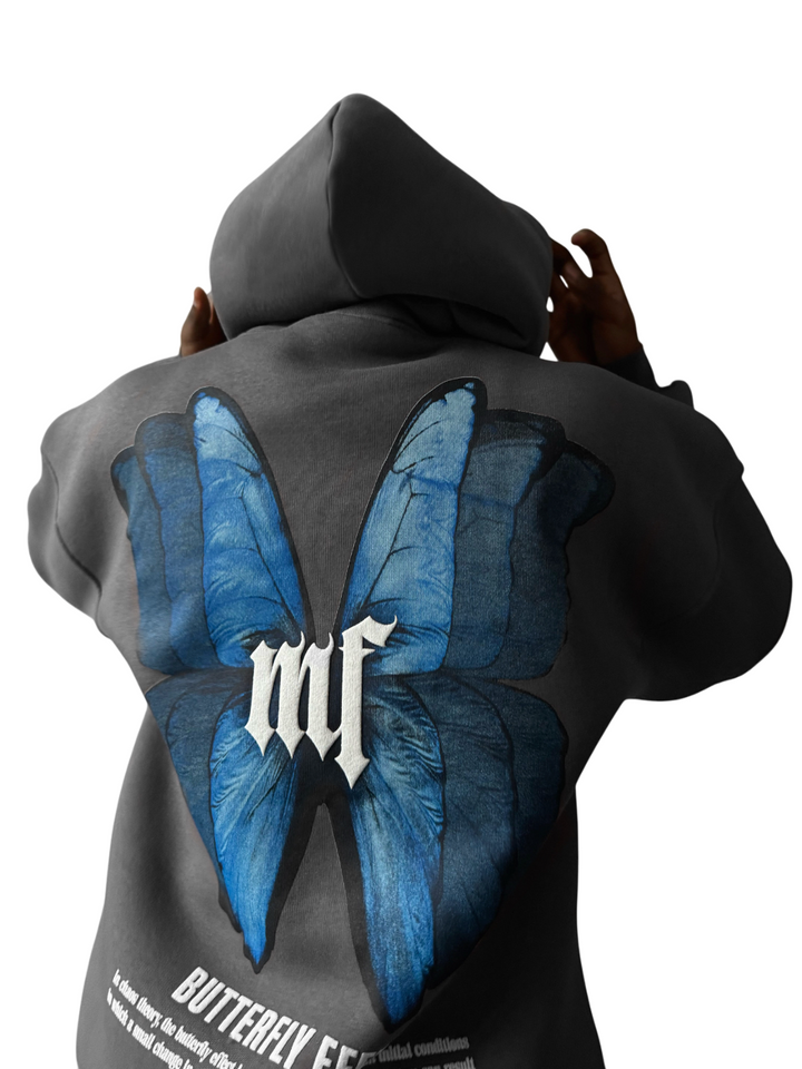 Oversize Butterfly Effect Hoodie - Anthracite