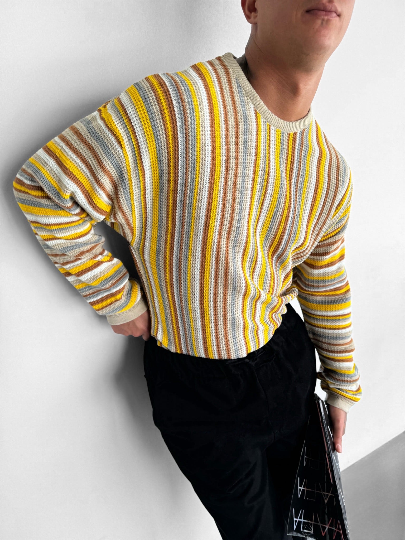 Thin striped store sweater