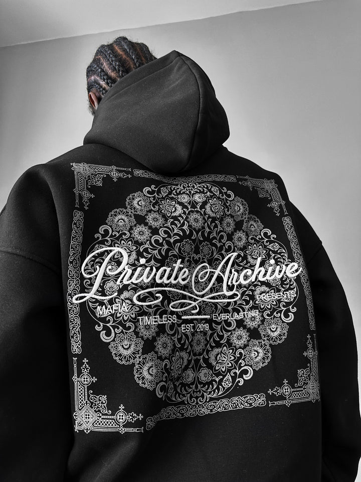 Oversize Private Archive Hoodie - Black