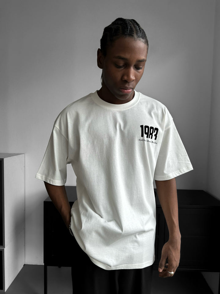 Oversize 1983 T-shirt - Ecru