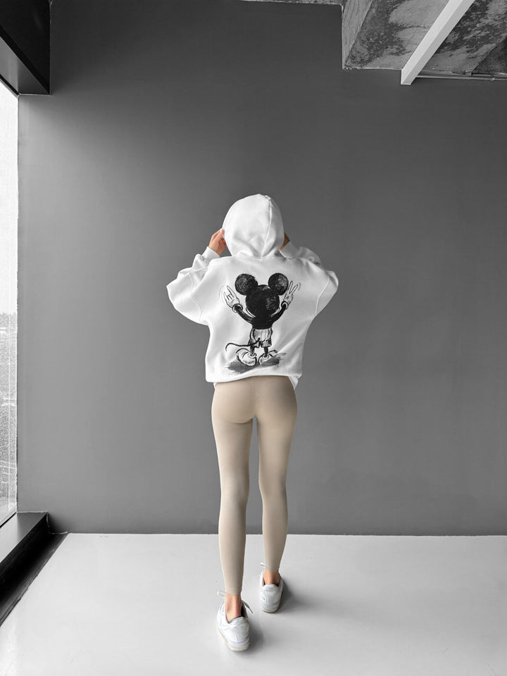 Oversize Mouse Hoodie - White