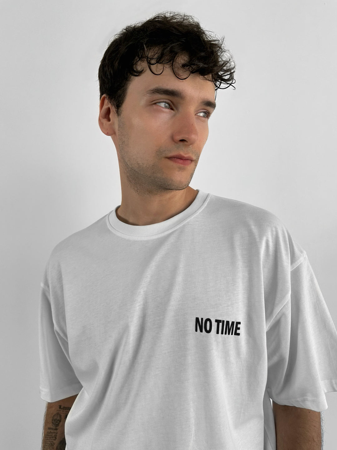 Oversize Nonsense T-shirt - Ecru