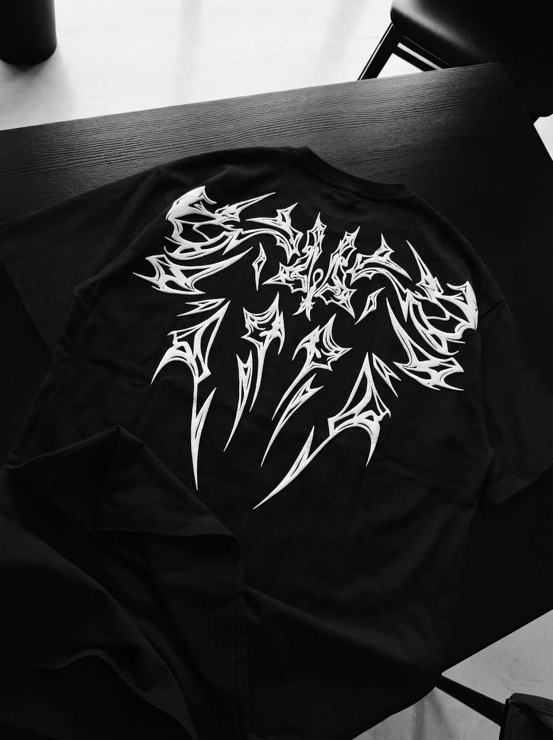 Oversize Mafia Tribal T-shirt - Black