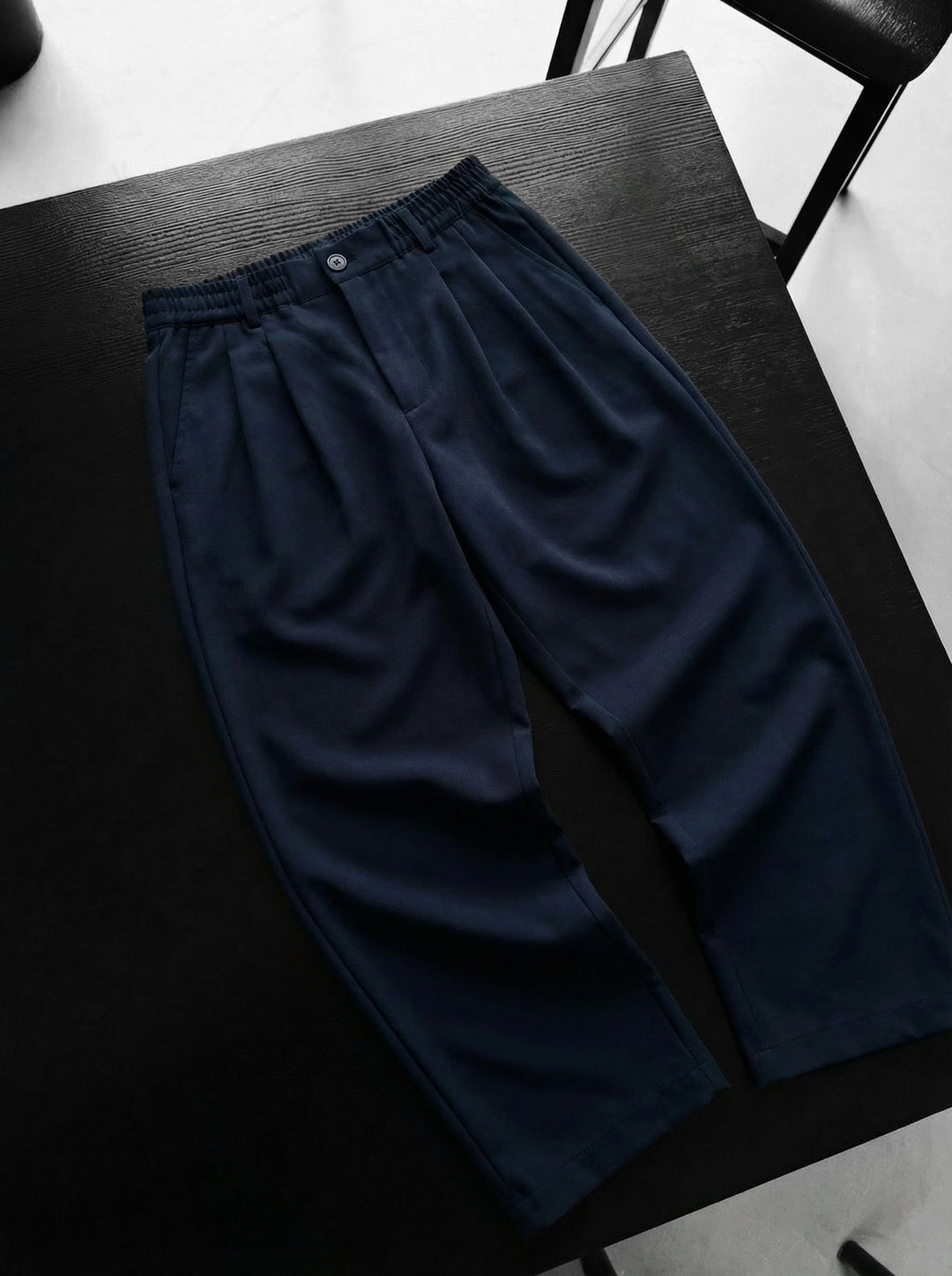 Baggy Chino Trousers - Blue