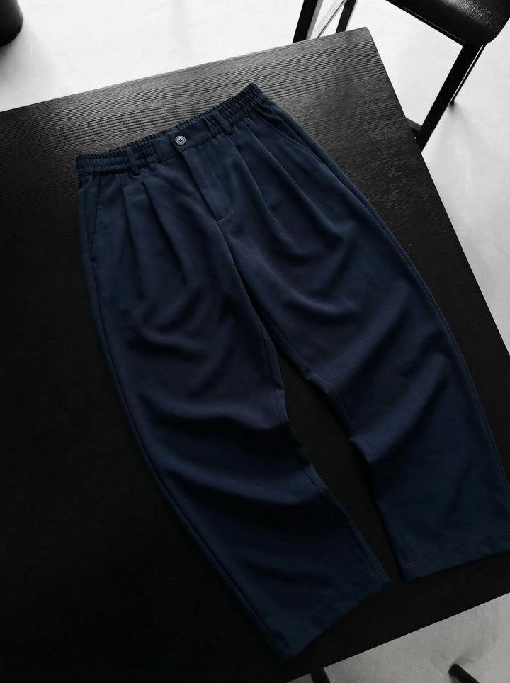 Baggy Chino Trousers - Blue