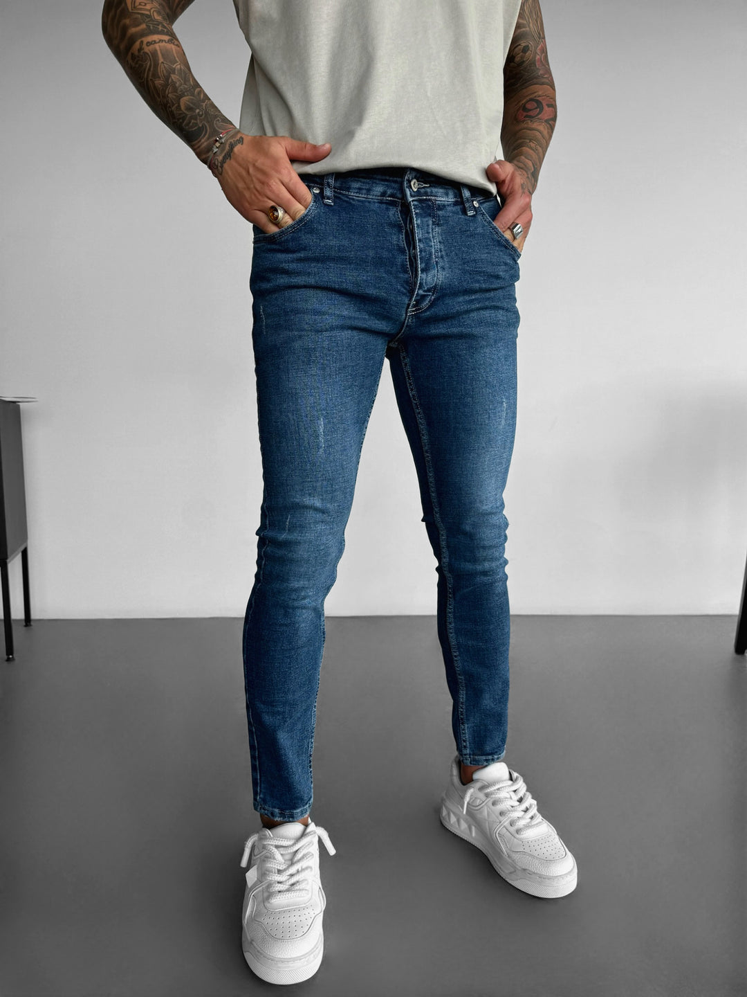 Slim Fit Jeans - Dark Blue