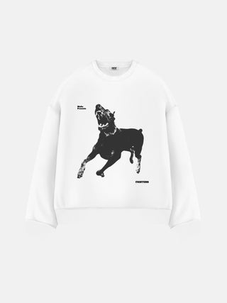Oversize Fighters Sweater - White