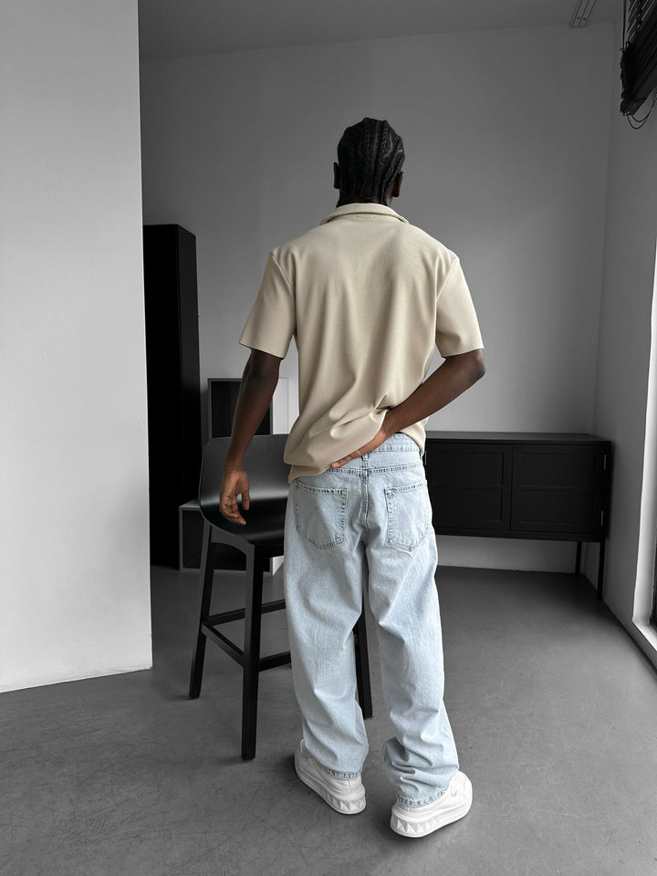 Front Line Baggy Jeans - Ice Blue