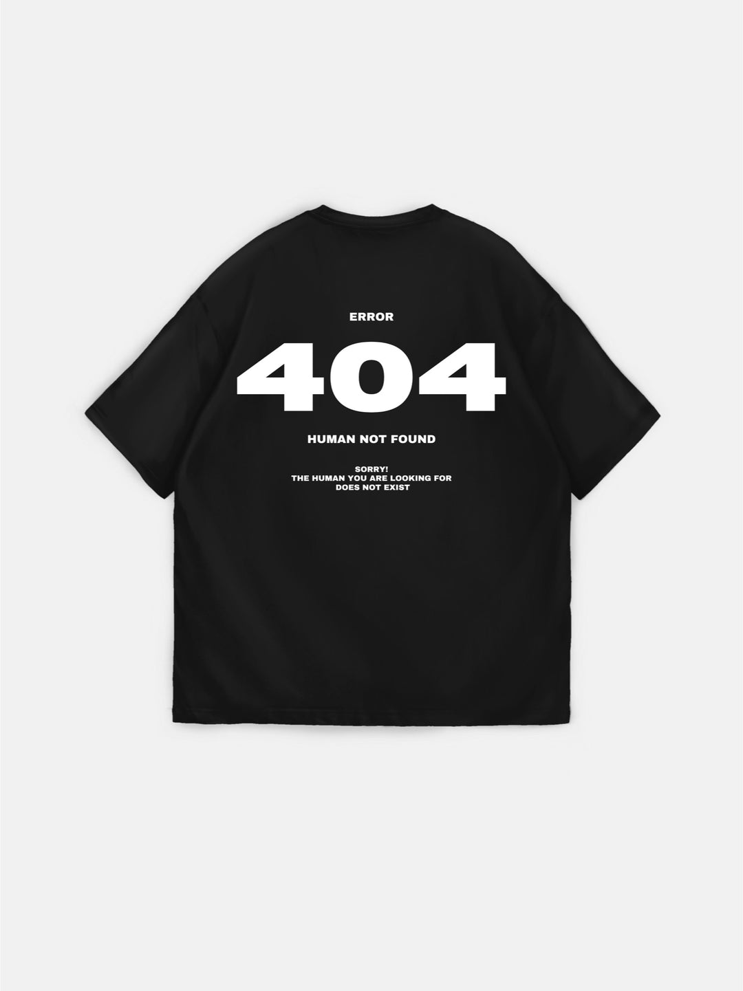 Oversize 404 T-shirt - Black