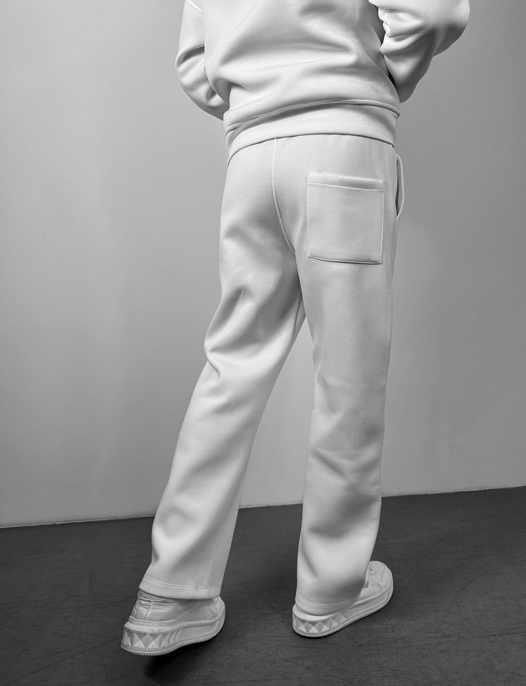 Loose Fit Seam Trousers - Ecru