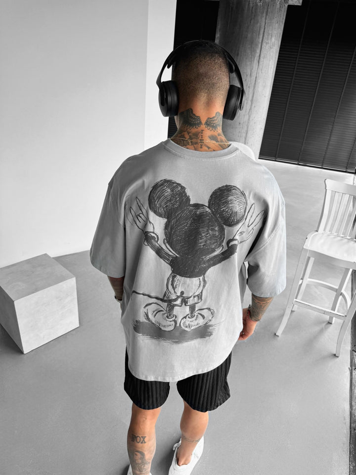 Oversize Mouse T-shirt - Grey