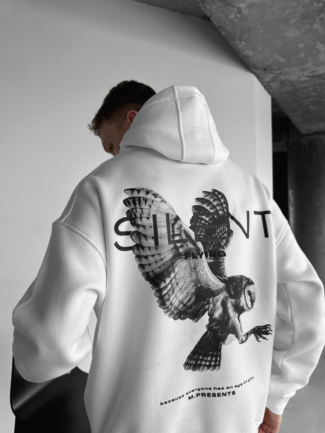 Oversize Silent Hoodie - White