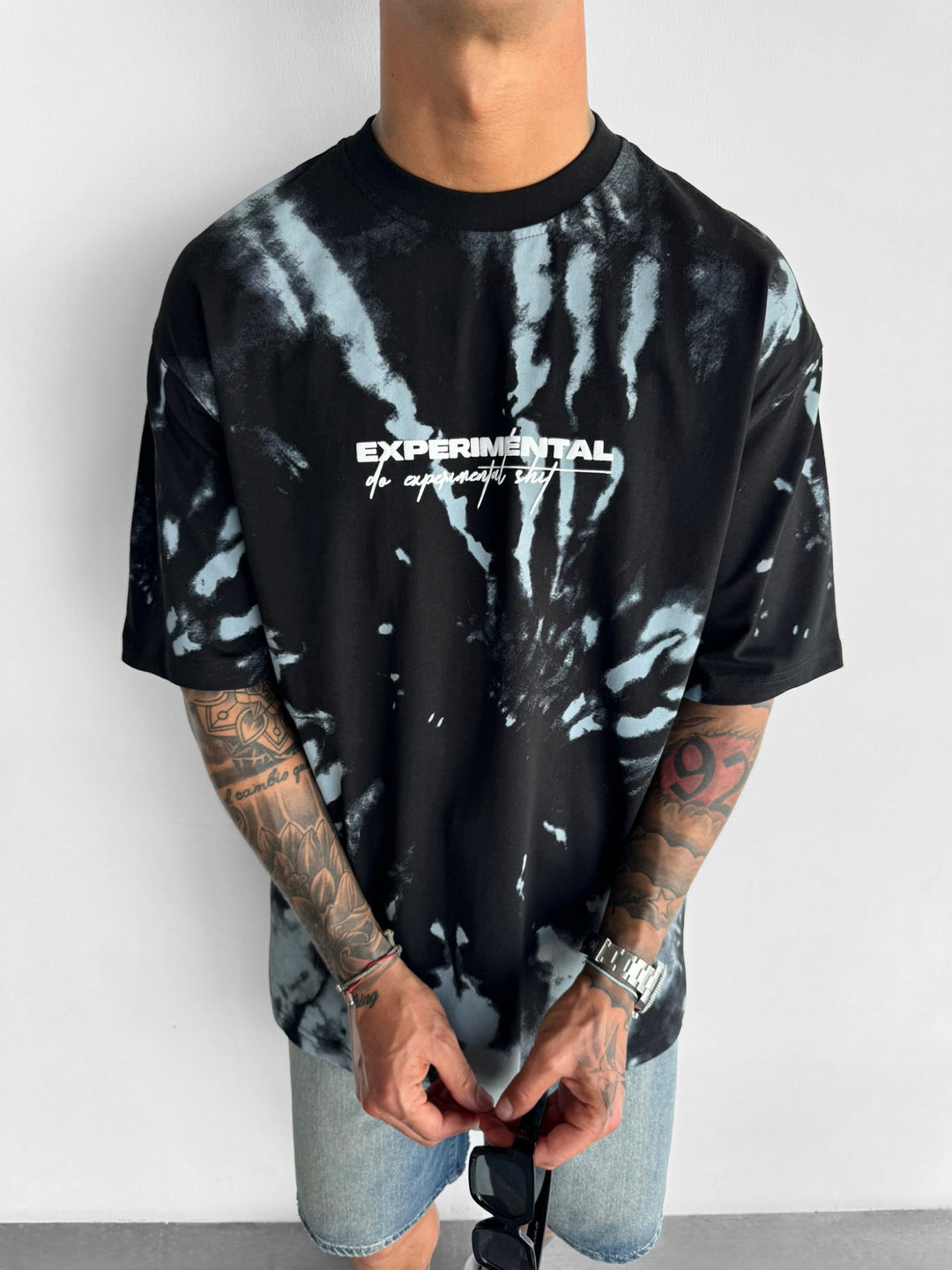 Oversize Experimental T-shirt - Black and Grey