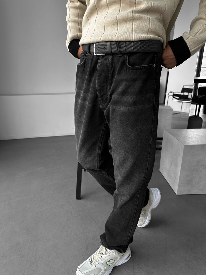 Relax Baggy Fit Jeans - Black