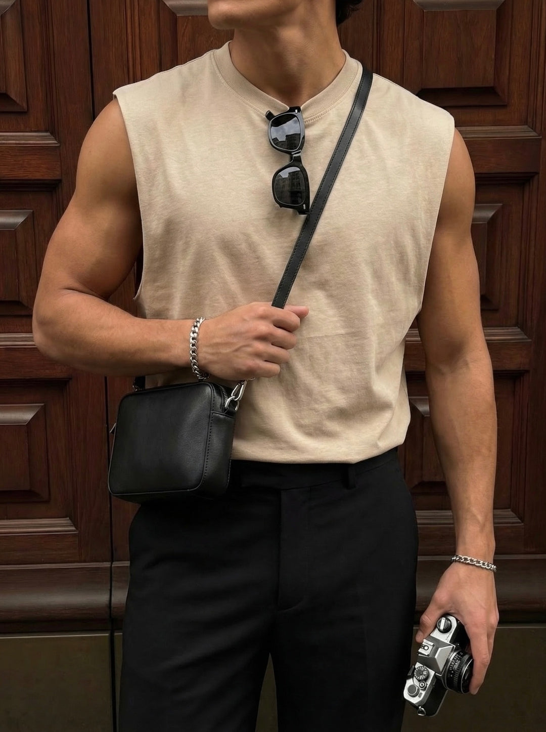 Oversize Basic Tanktop - Beige