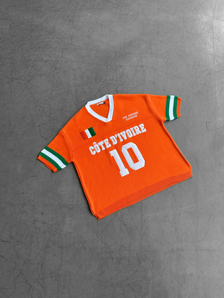 Oversize Côte d’Ivoire Knit T-shirt - Orange