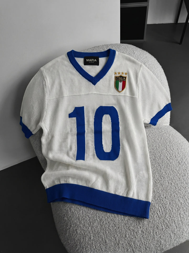 Oversize Italy Knit T-shirt - White
