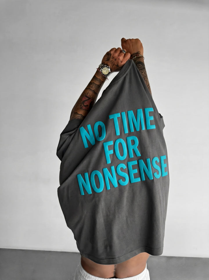 Oversize Nonsense T-shirt - Anthracite