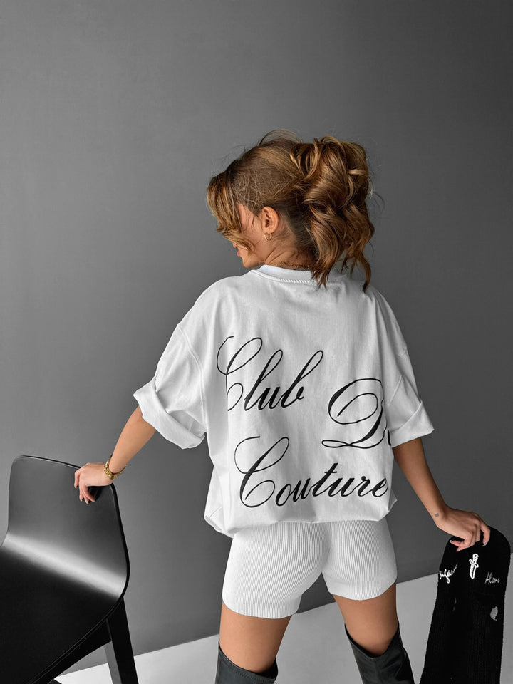 Oversize Couture T-shirt - White