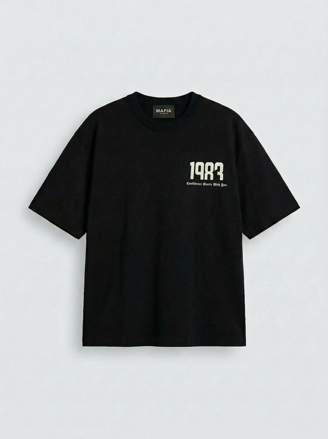 Oversize 1983 T-shirt - Black